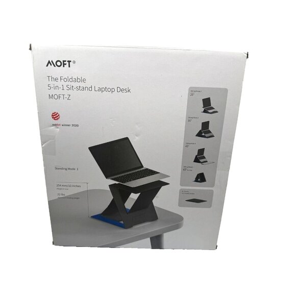 MOFT MOFT-Z Foldable 5-in-1 Sit-Stand Laptop Desk, Black - Picture 16 of 17